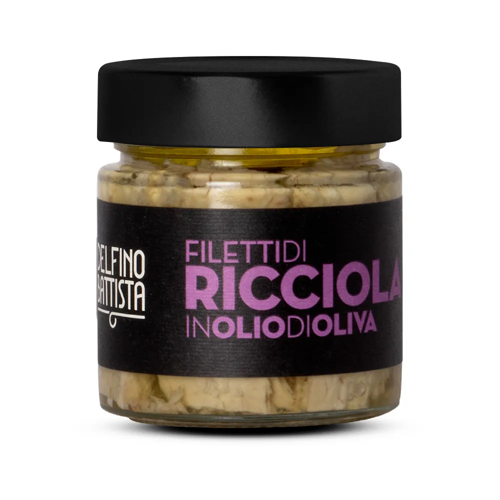 Filetti di ricciola in olio di oliva